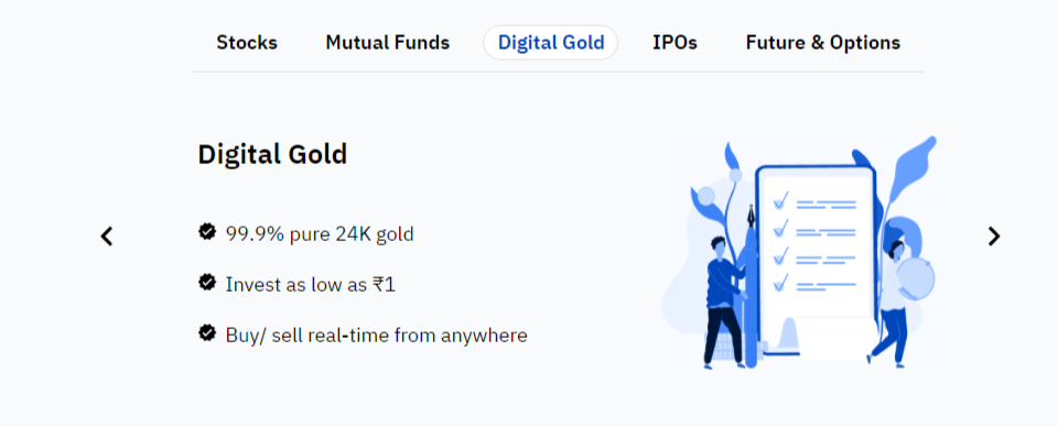 Upstox Account for Digital Gold
